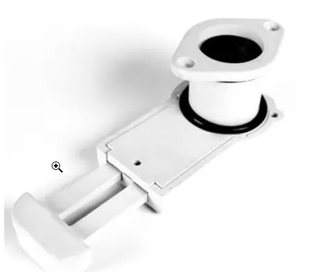 Клапан сливной 24 мм с задвижкой (Серый) (под диаметр 40 мм) Gladiator Клапан сливной 24 мм с задвижкой (Серый) (под диаметр 40 мм) Gladiator