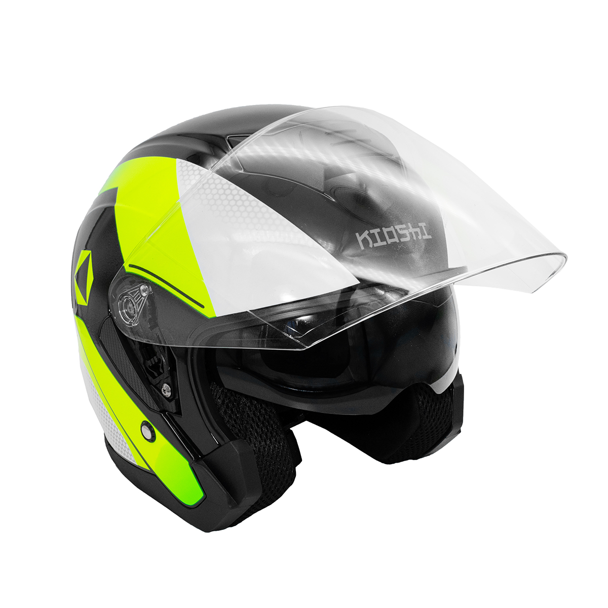 Шлем открытый KIOSHI 526 Black Yelloy 2020 Шлем открытый KIOSHI 526 Black Yelloy 2020