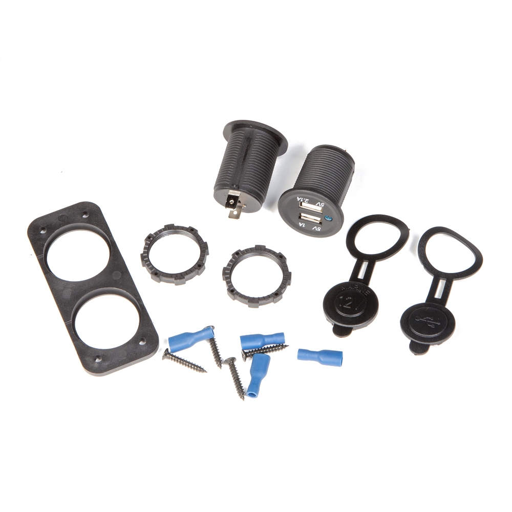 Панель электрическая с разъёмом прикуривателя и USB Skipper  Панель электрическая с разъёмом прикуривателя и USB Skipper