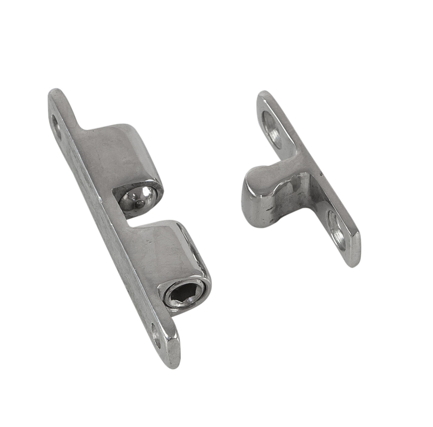 Защелка дверная нерж. 44*8мм Защелка дверная нерж. 44*8мм