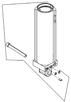 Цилиндр устройства гидроподъема двигателя Цилиндр устройства гидроподъема двигателя
