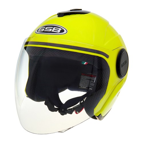 Шлем открытый GSB G-249 Fluo Yellow 2023 Шлем открытый GSB G-249 Fluo Yellow 2023