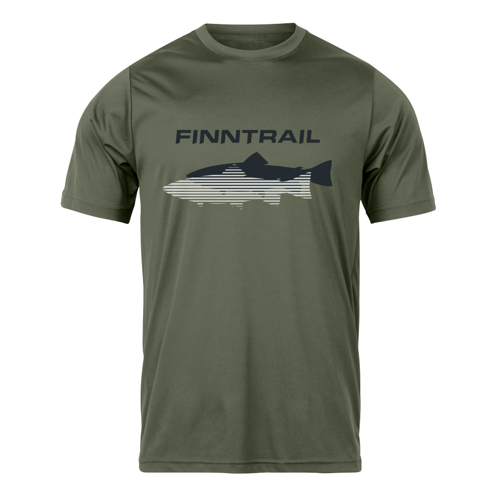 Футболка FINNTRAIL Shadow Fish Khaki 2023 Футболка FINNTRAIL Shadow Fish Khaki 2023