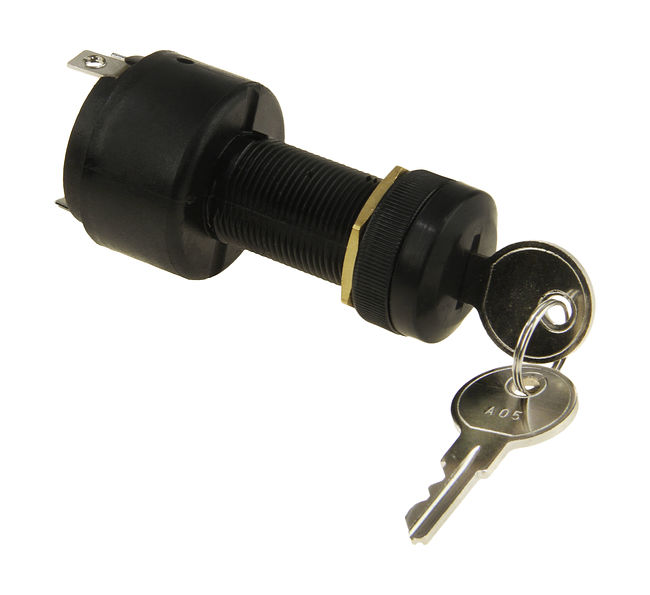 Замок зажигания с ключом и защитным колпачком Замок зажигания с ключом и защитным колпачком