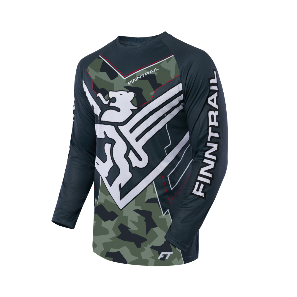 Джерси FINNTRAIL Jersey Camo Army 2022 Джерси FINNTRAIL Jersey Camo Army 2022