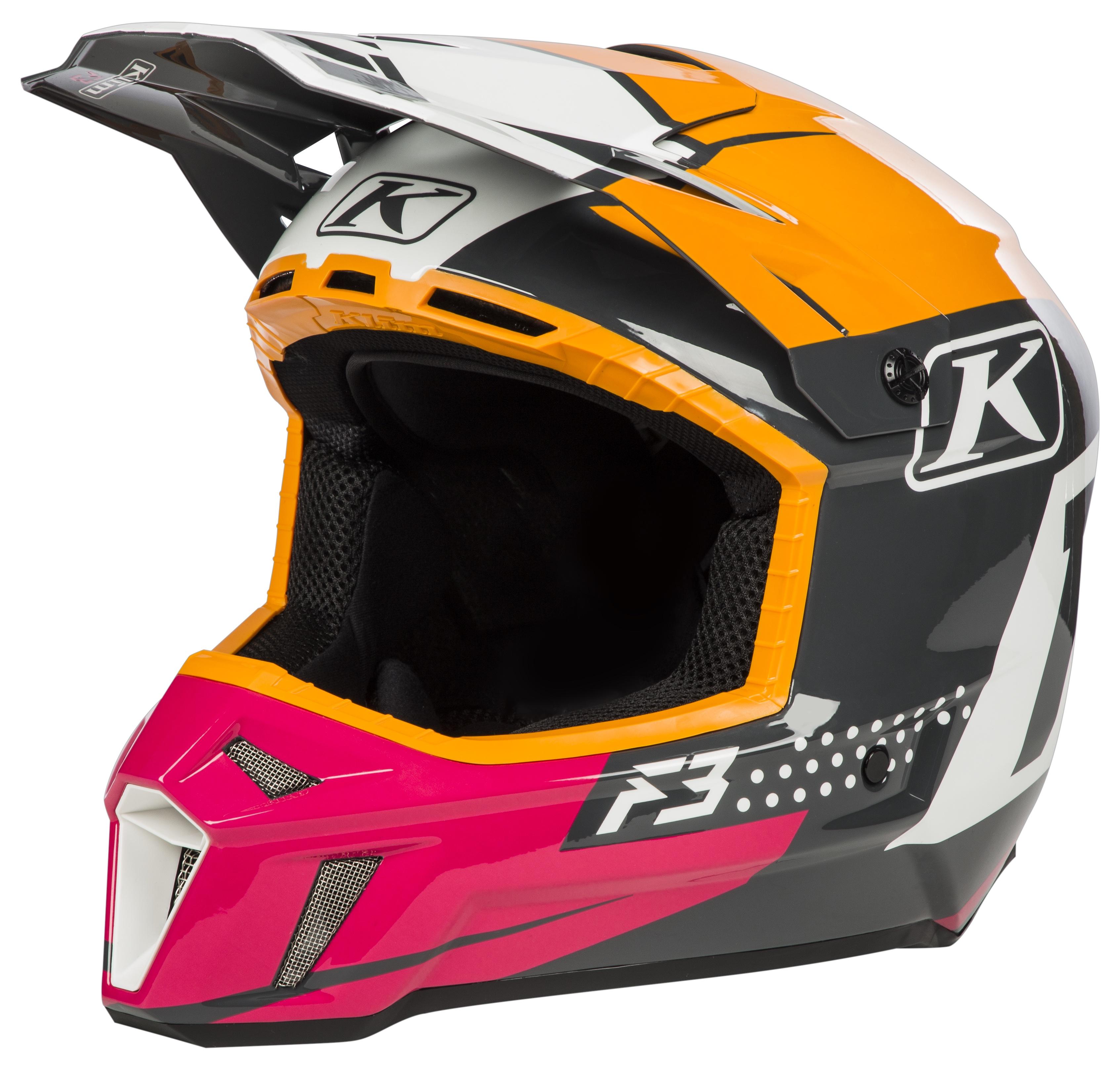 Шлем кроссовый KLIM F3 Pink 2021 Шлем кроссовый KLIM F3 Pink 2021