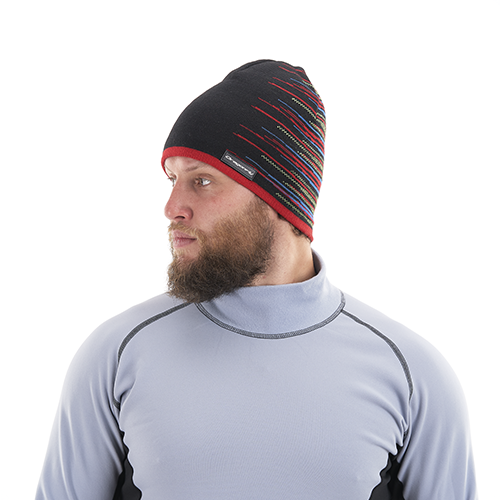 Шапка DRAGONFLY Yeti Black Red 2022 Шапка DRAGONFLY Yeti Black Red 2022