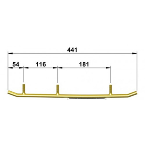 Коньки к снегоходу усиленный Polaris 800 PRO RMK/800 Switchback Adventure Коньки к снегоходу усиленный Polaris 800 PRO RMK/800 Switchback Adventure