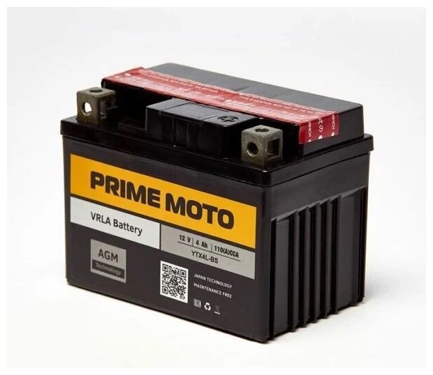 Аккумулятор Prime YTX4L-BS Аккумулятор Prime YTX4L-BS