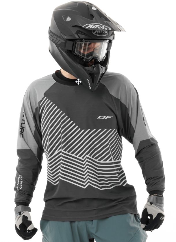 Джерси DRAGONFLY Quad Dirt Man Grey 2025 Джерси DRAGONFLY Quad Dirt Man Grey 2025