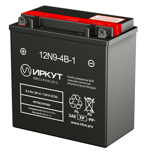 Аккумулятор ИРКУТ 12N9-4B-1 Аккумулятор ИРКУТ 12N9-4B-1