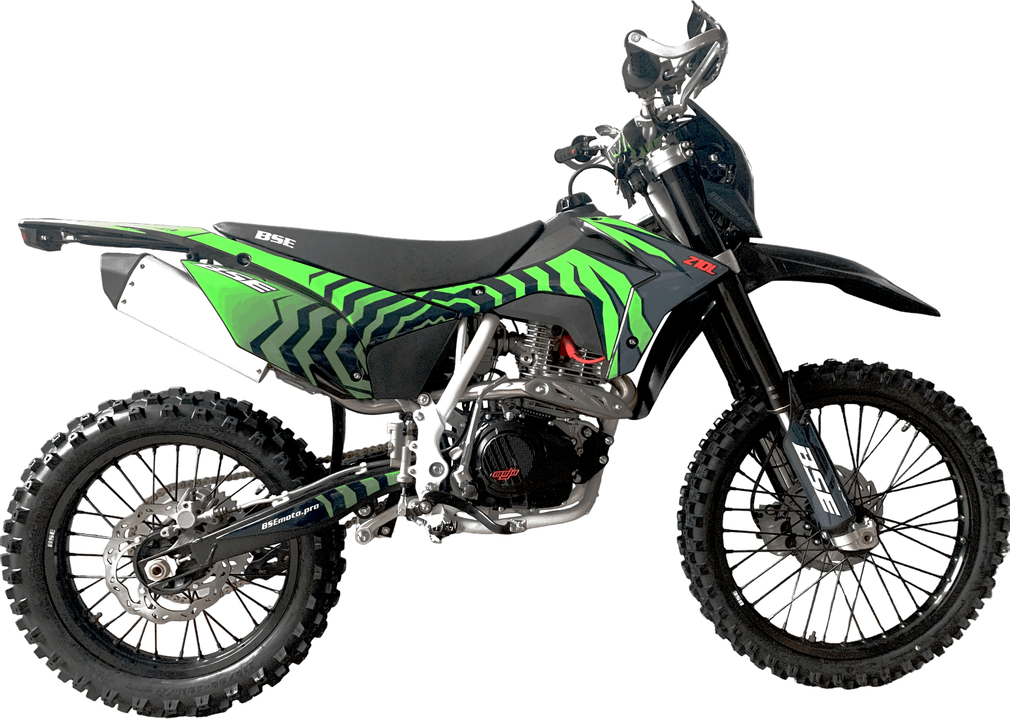 Мотоцикл кроссовый BSE Z10L Green Shake Мотоцикл кроссовый BSE Z10L Green Shake