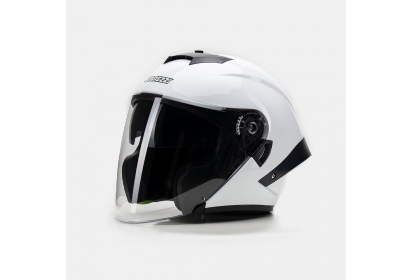 Шлем открытый STAREZZI Easy Rider White Glossy 2025 Шлем открытый STAREZZI Easy Rider White Glossy 2025