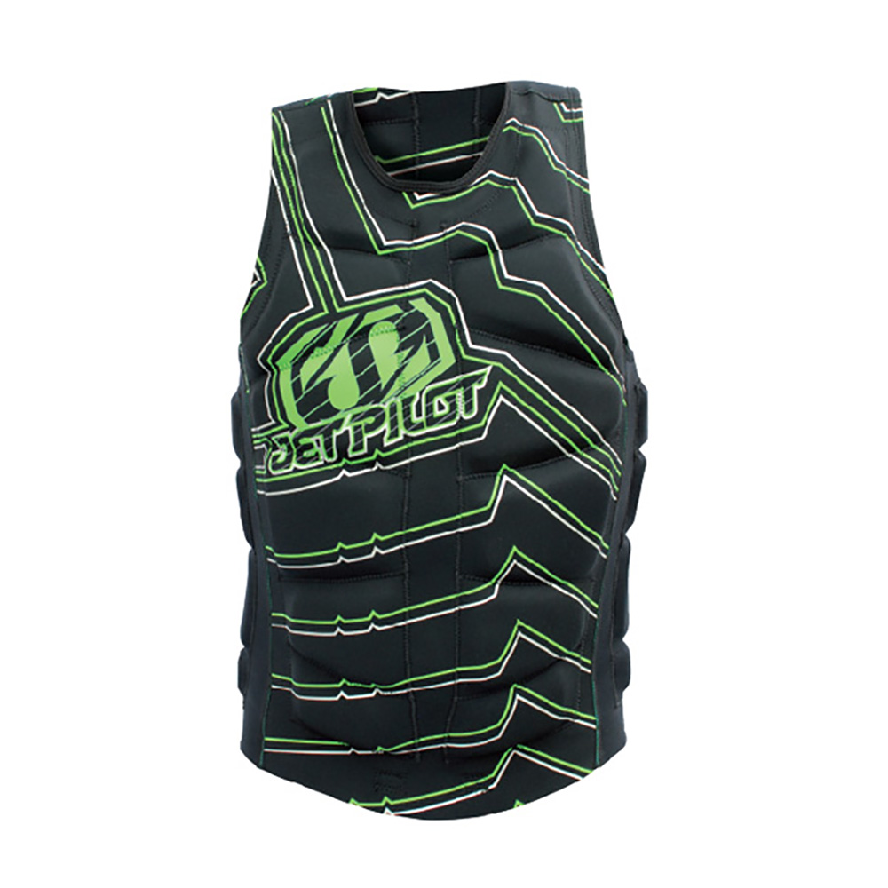 Жилет удерживающий JETPILOT Techtonic Black Green 2021  Жилет удерживающий JETPILOT Techtonic Black Green 2021