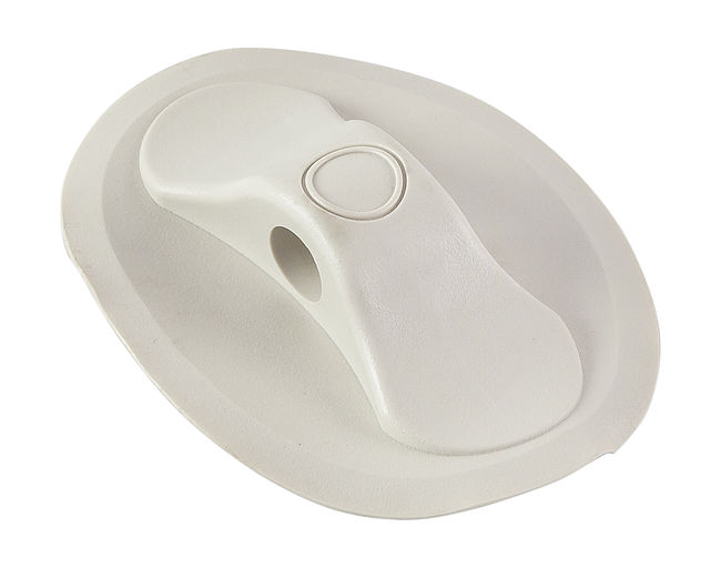 Крепление леера овальное белое Крепление леера овальное белое