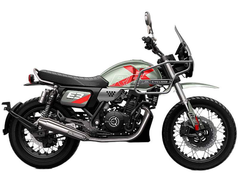 Мотоцикл CYCLONE RE3 Scrambler (SR400-A) Зеленый Мотоцикл CYCLONE RE3 Scrambler (SR400-A) Зеленый