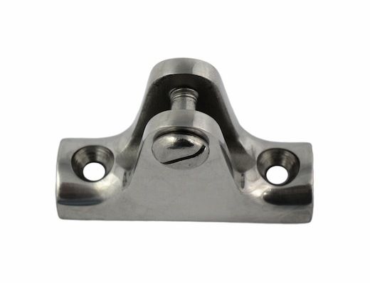 Кронштейн палубный 90 град, с винтовым штифтом, выгнутое основание Кронштейн палубный 90 град, с винтовым штифтом, выгнутое основание