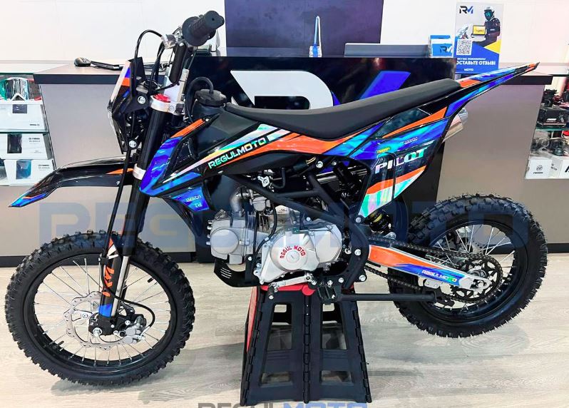 Питбайк Regulmoto PILOT EM 17/14 Черный/Оранжевый Питбайк Regulmoto PILOT EM 17/14 Черный/Оранжевый