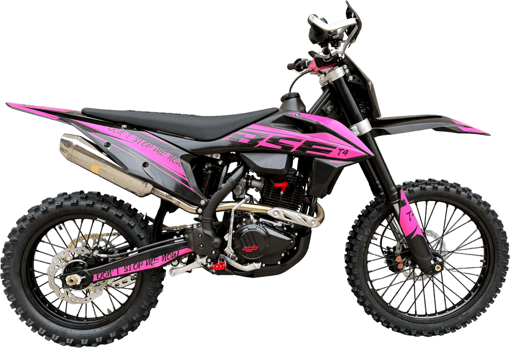 Мотоцикл кроссовый BSE T4 New Pink Мотоцикл кроссовый BSE T4 New Pink