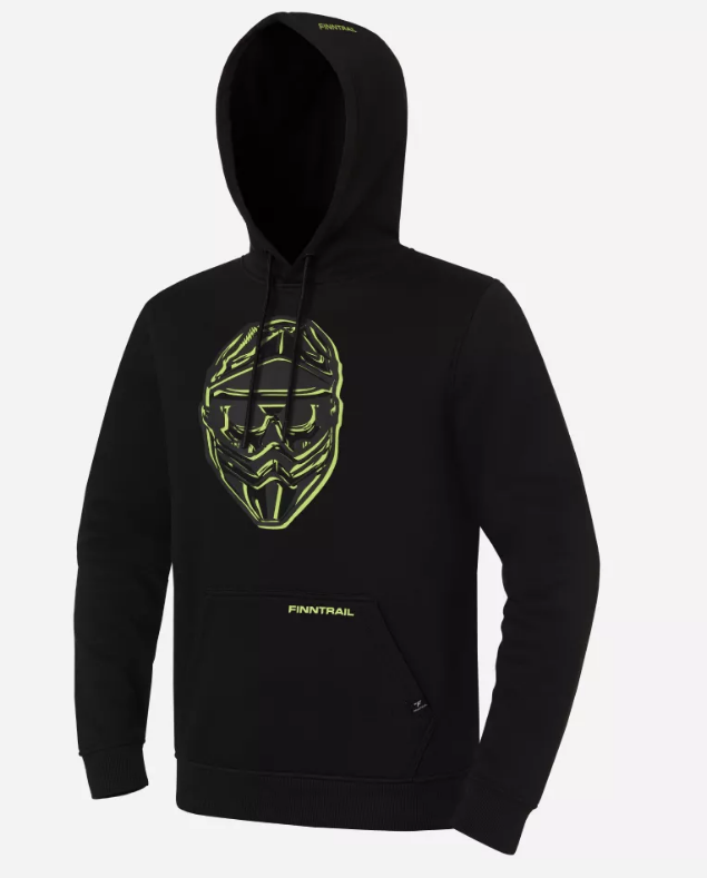 Худи FINNTRAIL Helmet Black Yellow 2025 Худи FINNTRAIL Helmet Black Yellow 2025