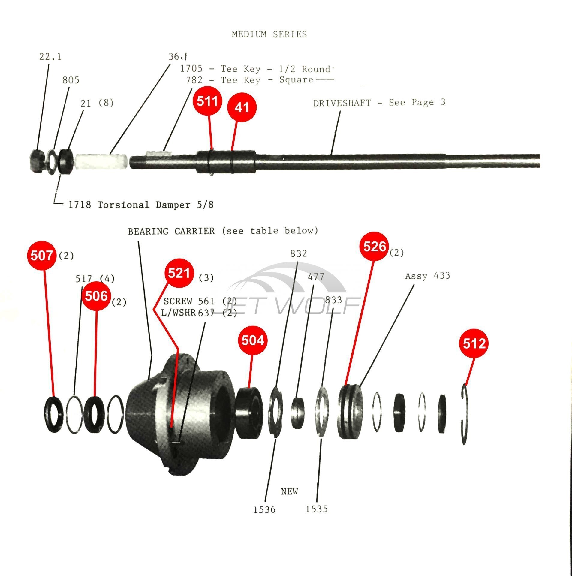 Ремкомплект водометной насадки 803.1 Ремкомплект водометной насадки 803.1