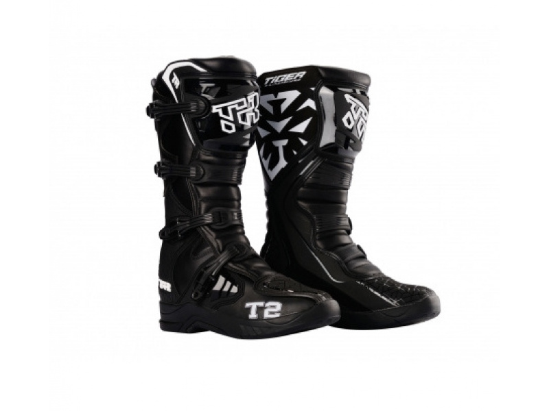 Мотоботы TIGER T2 Black White 2022 Мотоботы TIGER T2 Black White 2022