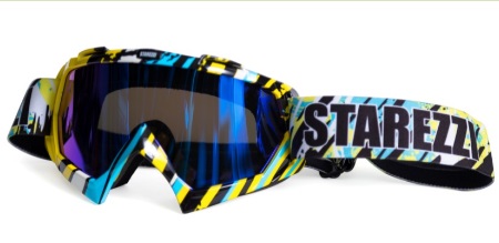 Очки STAREZZI Goggles MX Black Fluo Yellow 2021 Очки STAREZZI Goggles MX Black Fluo Yellow 2021