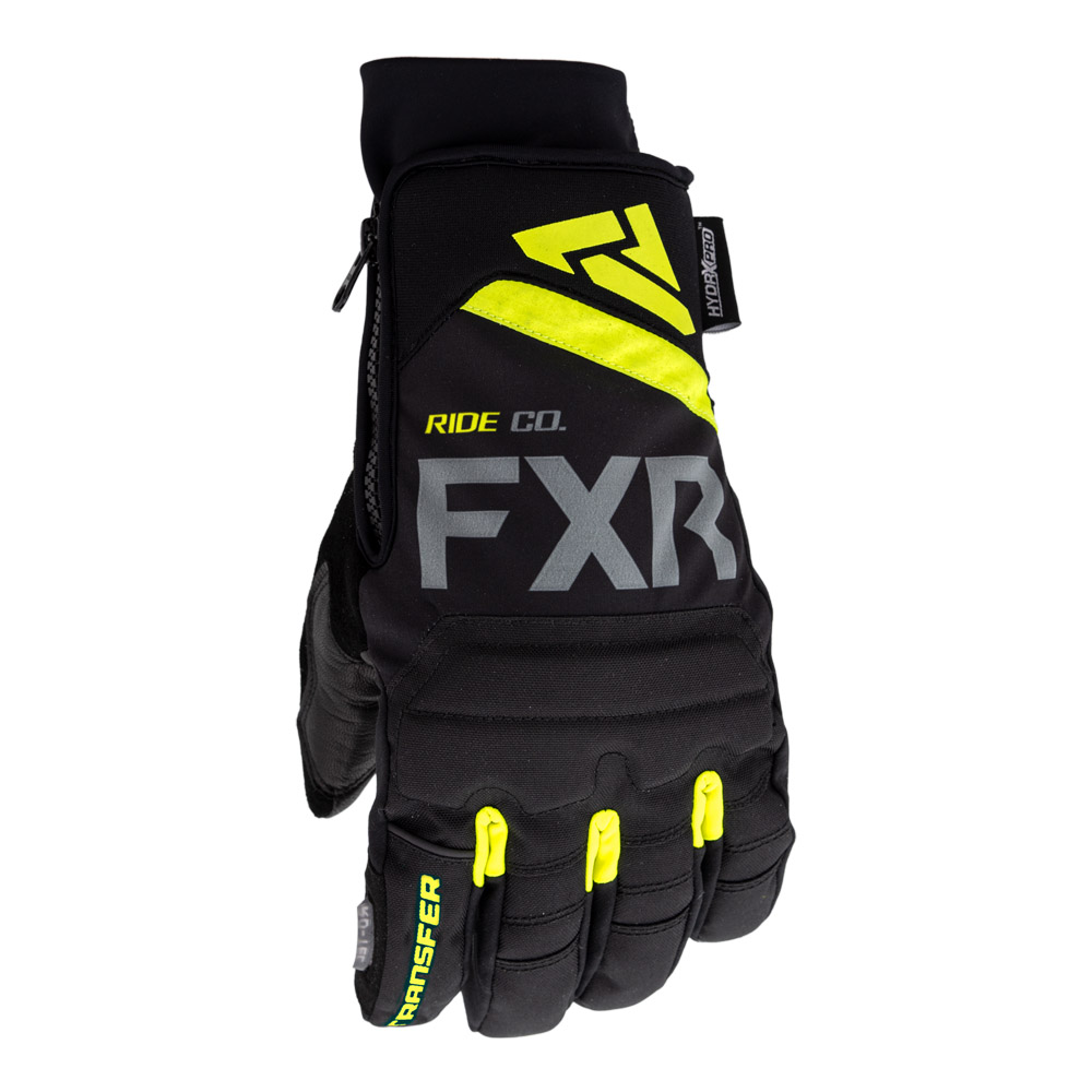 Перчатки FXR Transfer Black Hi Vis 2025 Перчатки FXR Transfer Black Hi Vis 2025
