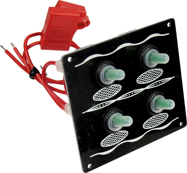 Панель электрическая 4 переключателя влагозащищенные Youthful Панель электрическая 4 переключателя влагозащищенные Youthful