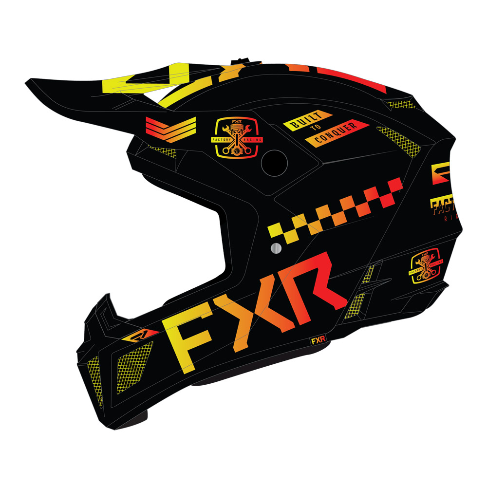 Шлем кроссовый FXR Clutch Gladiator Ignition 2023 Шлем кроссовый FXR Clutch Gladiator Ignition 2023