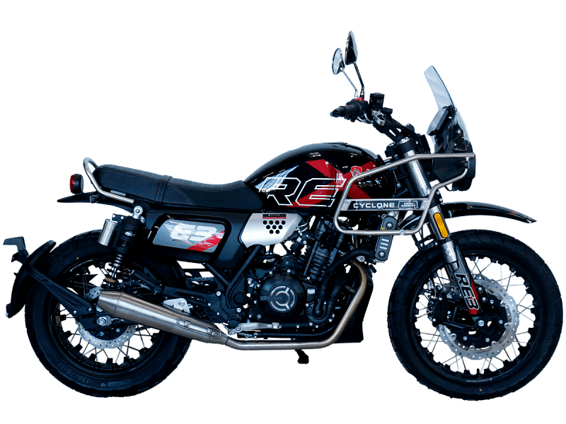 Мотоцикл CYCLONE RE3 Scrambler (SR400-A) Черный Мотоцикл CYCLONE RE3 Scrambler (SR400-A) Черный
