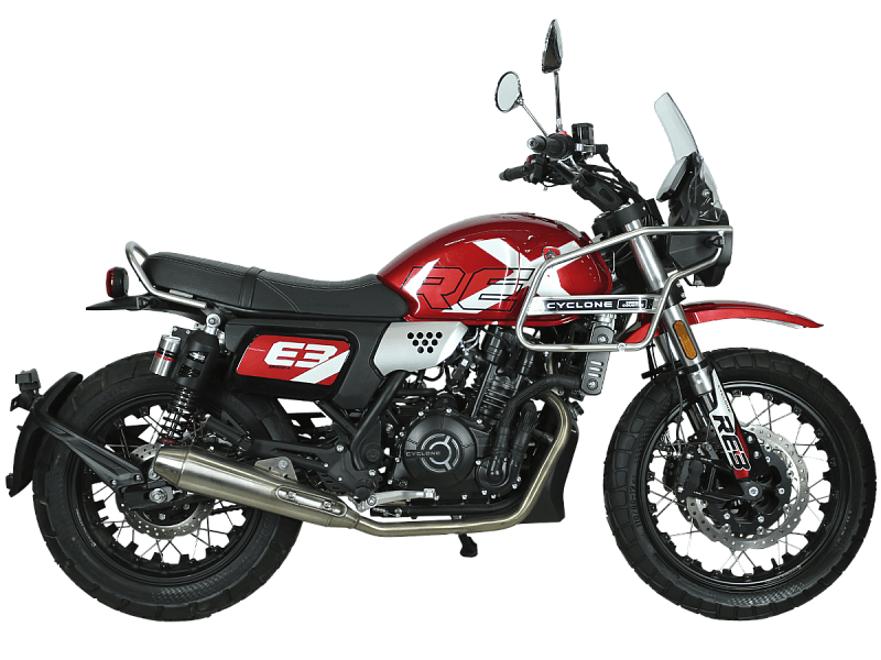 Мотоцикл CYCLONE RE3 Scrambler (SR400-A) Красный Мотоцикл CYCLONE RE3 Scrambler (SR400-A) Красный