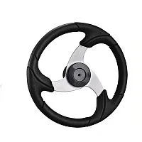 Штурвал NAUTFLEX Tornado 360 мм (алюминий + пластик черный) Штурвал NAUTFLEX Tornado 360 мм (алюминий + пластик черный)