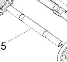 Вал BRP Передний 50-115 Задняя подвеска  Вал BRP Передний 50-115 Задняя подвеска