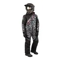 Комбинезон детский утеплённый FXR CX Black Cheetah/Mint-E Pink 2024 Комбинезон детский утеплённый FXR CX Black Cheetah/Mint-E Pink 2024