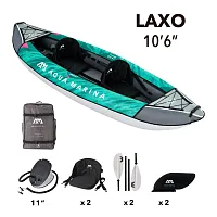Каяк надувной двухместный с веслами Aqua Marina Laxo-320 Каяк надувной двухместный с веслами Aqua Marina Laxo-320