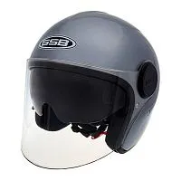 Шлем открытый GSB G-259 Grey Dark 2022 Шлем открытый GSB G-259 Grey Dark 2022