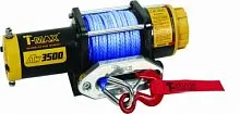 Лебёдка электрическая T-Max ATWPRO 3500 (синтетический трос) 12V Лебёдка электрическая T-Max ATWPRO 3500 (синтетический трос) 12V