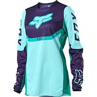 Джерси подростковая FOX 180 Voke Youth Girls Jersey Aqua 2021  Джерси подростковая FOX 180 Voke Youth Girls Jersey Aqua 2021