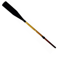 Весло 180 см. Дерево Пластиковая лопасть Неразборное Передвижная втулка  Весло 180 см. Дерево Пластиковая лопасть Неразборное Передвижная втулка