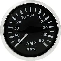 Прибор контроля силы тока (амперметр) 50-0-50А KUS/Tainor черный  Прибор контроля силы тока (амперметр) 50-0-50А KUS/Tainor черный