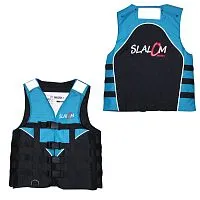 Жилет страховочный SLALOM Adult 50N ISO Black Blue 2021  Жилет страховочный SLALOM Adult 50N ISO Black Blue 2021