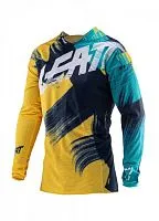 Джерси LEATT GPX 4.5 Lite Black White Yellow 2021  Джерси LEATT GPX 4.5 Lite Black White Yellow 2021