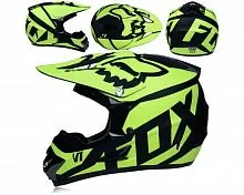 Шлем детский кроссовый FOX WLT-FX V1 Race Yellow Black 2021  Шлем детский кроссовый FOX WLT-FX V1 Race Yellow Black 2021