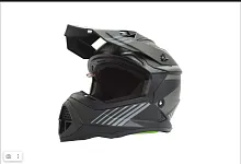 Шлем кроссовый STAREZZI Lazy Boy Black Grey 2025 Шлем кроссовый STAREZZI Lazy Boy Black Grey 2025