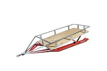 Сани-волокуши для снегохода "ПГА2500" на лыжах с амортизаторами красный  Сани-волокуши для снегохода "ПГА2500" на лыжах с амортизаторами красный