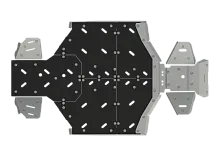 Комплект защиты днища комбинированная (алюминий/пластик) для CFMOTO UFORCE U10 PRO EPS Highland Комплект защиты днища комбинированная (алюминий/пластик) для CFMOTO UFORCE U10 PRO EPS Highland