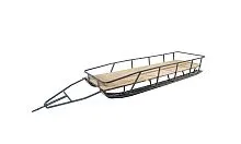 Сани-волокуши для снегохода "ПГД3000" на лыжах черный  Сани-волокуши для снегохода "ПГД3000" на лыжах черный