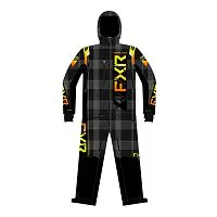 Комбинезон утеплённый FXR Helium Black Plaid Inferno 2023 Комбинезон утеплённый FXR Helium Black Plaid Inferno 2023