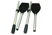 Весло 145 см. Алюминий Пластиковая лопасть Разборное SibRiver  Весло 145 см. Алюминий Пластиковая лопасть Разборное SibRiver